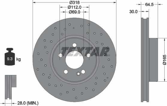 Textar 92330605 - Discofreno autozon.pro