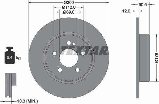 Textar 92331505 - Discofreno autozon.pro