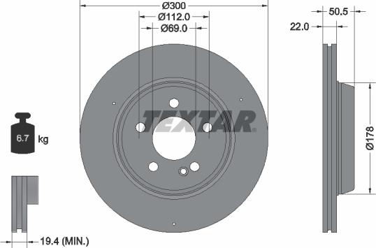 Textar 92338705 - Discofreno autozon.pro