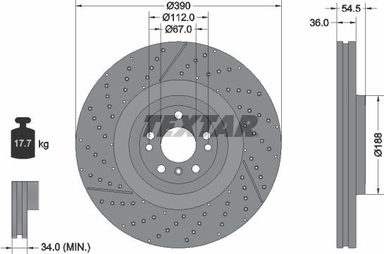 Textar 92337005 - Discofreno autozon.pro