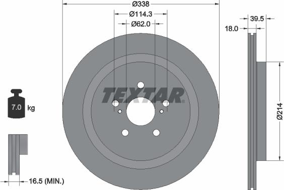 Textar 92325203 - Discofreno autozon.pro