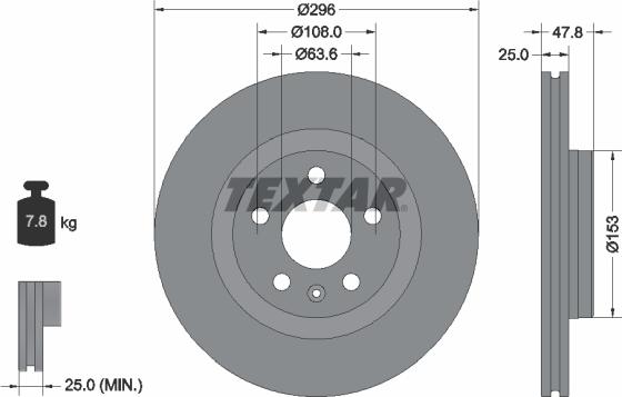 Textar 92323905 - Discofreno autozon.pro