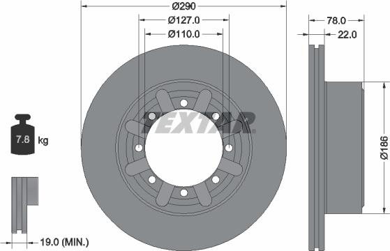 Textar 92322303 - Discofreno autozon.pro