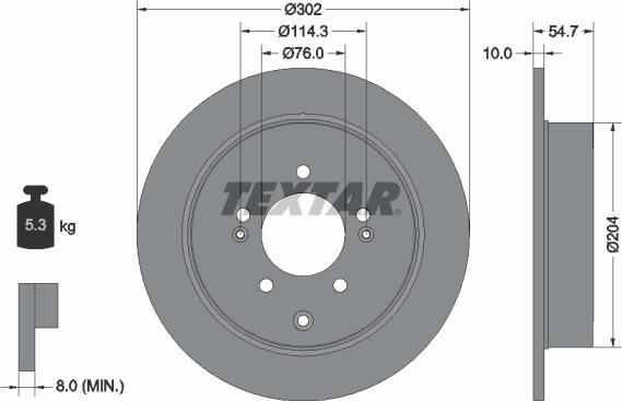 Textar 92294903 - Discofreno autozon.pro