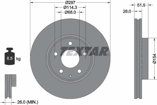 Textar 92295003 - Discofreno autozon.pro