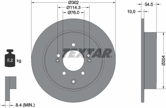 Textar 92293303 - Discofreno autozon.pro