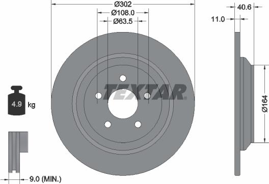 Textar 92292403 - Discofreno autozon.pro