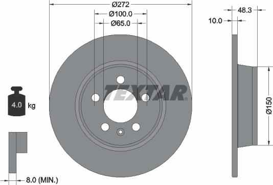 Textar 92292003 - Discofreno autozon.pro