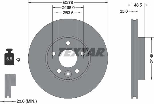 Textar 92292303 - Discofreno autozon.pro