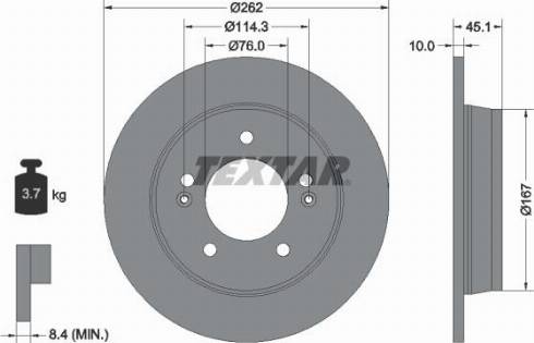 Textar 92240000 - Discofreno autozon.pro