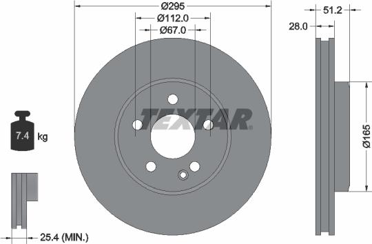 Textar 92241600 - Discofreno autozon.pro