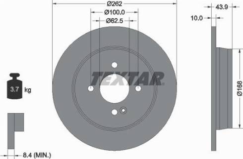 Textar 92242200 - Discofreno autozon.pro