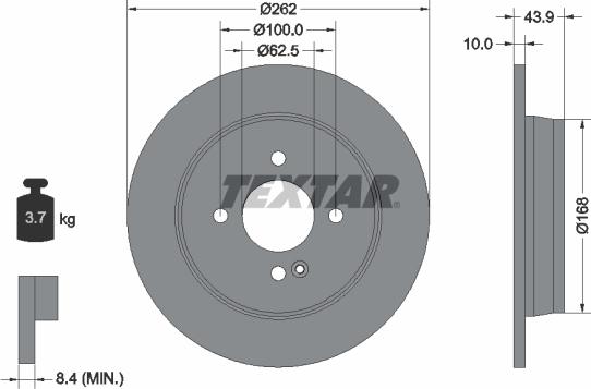 Textar 92242203 - Discofreno autozon.pro