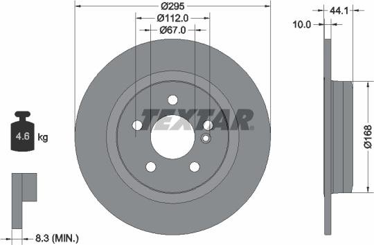 Textar 92254903 - Discofreno autozon.pro