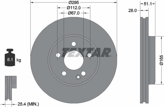 Textar 92254803 - Discofreno autozon.pro