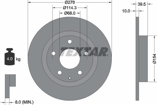 Textar 92254703 - Discofreno autozon.pro