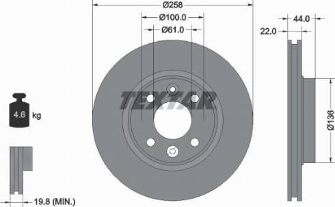 Textar 92255200 - Discofreno autozon.pro