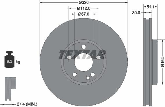 Textar 92258003 - Discofreno autozon.pro