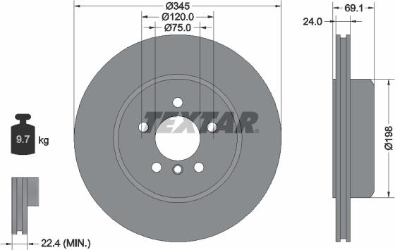 Textar 92253925 - Discofreno autozon.pro