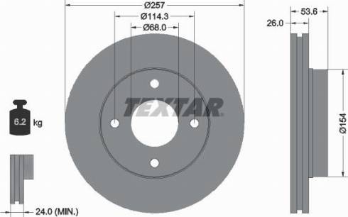 Textar 92253100 - Discofreno autozon.pro