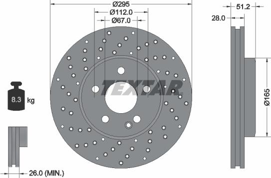 Textar 92257503 - Discofreno autozon.pro