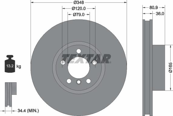 Textar 92269505 - Discofreno autozon.pro