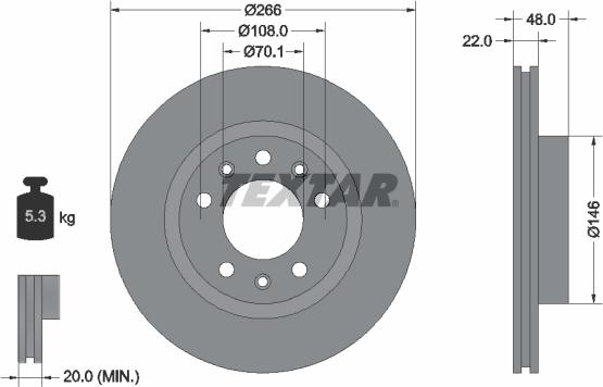 Textar 92269003 - Discofreno autozon.pro