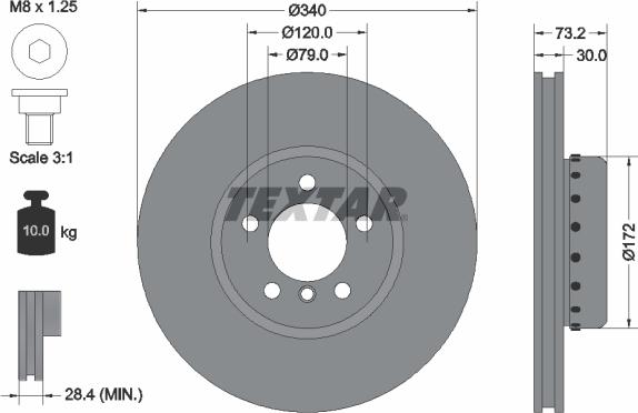 Textar 92264925 - Discofreno autozon.pro