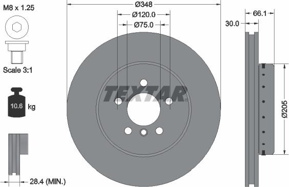 Textar 92265725 - Discofreno autozon.pro