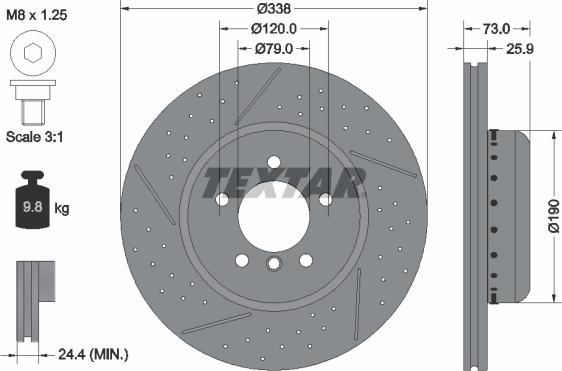 Textar 92266925 - Discofreno autozon.pro