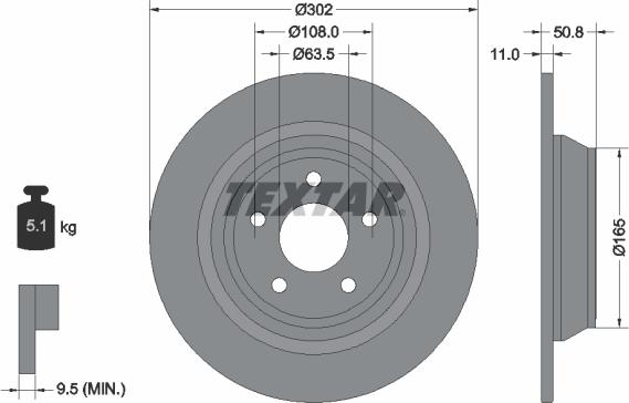 Textar 92268703 - Discofreno autozon.pro