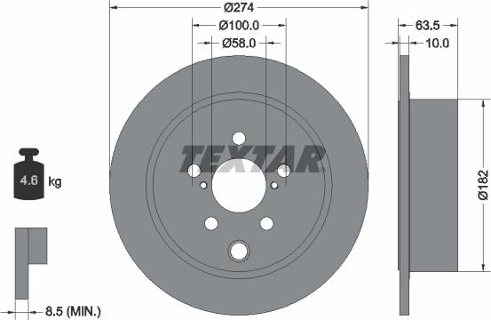 Textar 92262003 - Discofreno autozon.pro