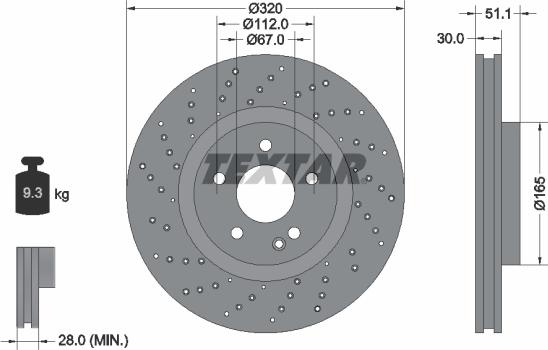 Textar 92262103 - Discofreno autozon.pro