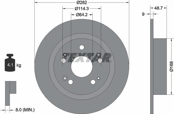 Textar 92204300 - Discofreno autozon.pro