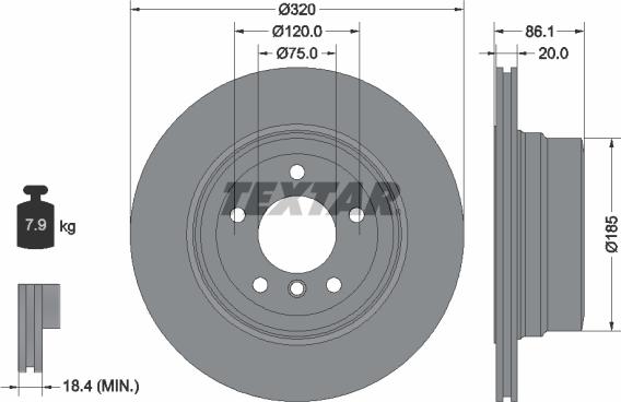 Textar 92202003 - Discofreno autozon.pro