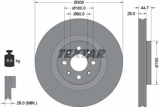 Textar 92202203 - Discofreno autozon.pro