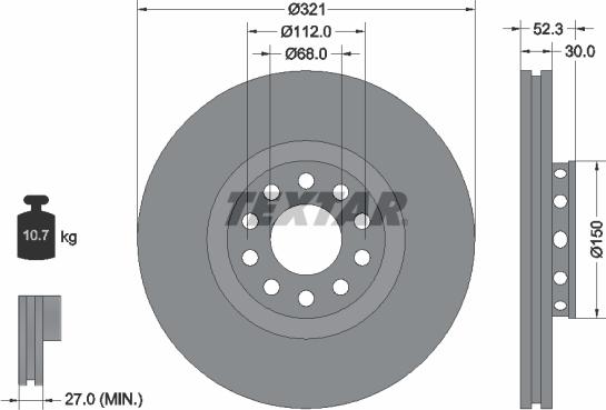 Textar 92207405 - Discofreno autozon.pro