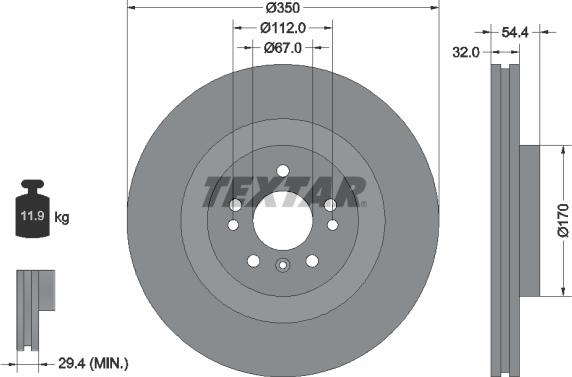 Textar 92284205 - Discofreno autozon.pro