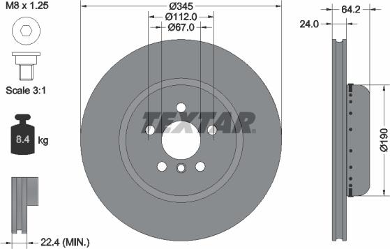 Textar 92288625 - Discofreno autozon.pro