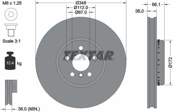 Textar 92288825 - Discofreno autozon.pro