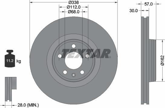 Textar 92282605 - Discofreno autozon.pro