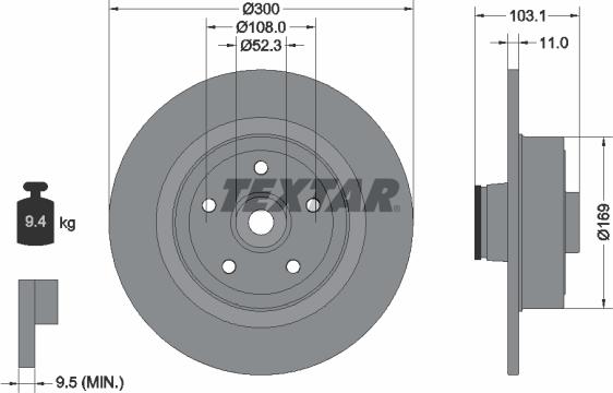 Textar 92239600 - Discofreno autozon.pro