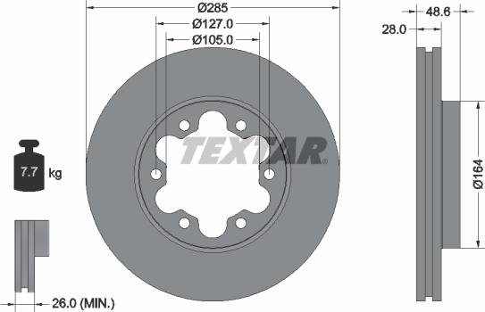 Textar 92234900 - Discofreno autozon.pro