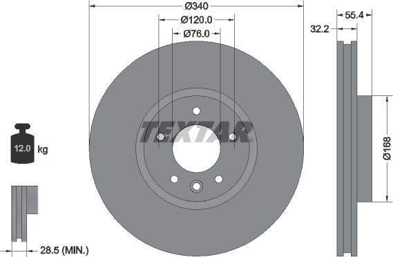 Textar 92230303 - Discofreno autozon.pro