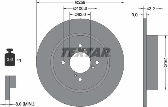 Textar 92231403 - Discofreno autozon.pro