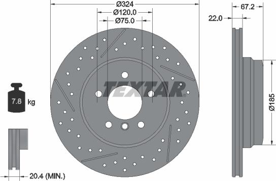 Textar 92231203 - Discofreno autozon.pro