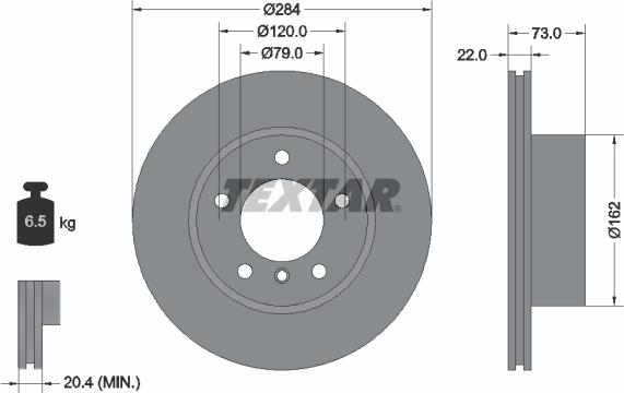 Textar 92238403 - Discofreno autozon.pro