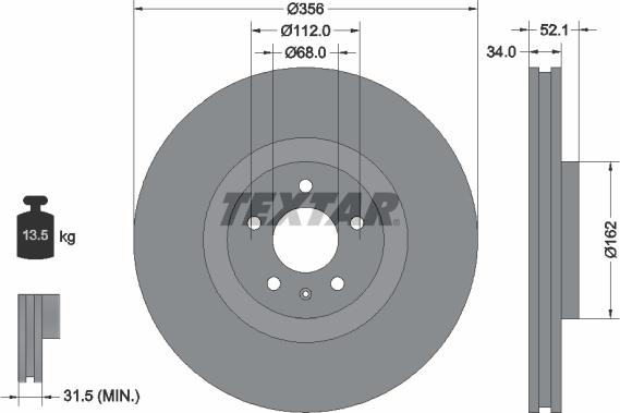 Textar 92238205 - Discofreno autozon.pro