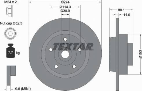 Textar 92232600 - Discofreno autozon.pro