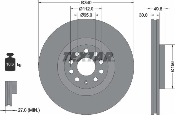 Textar 92229805 - Discofreno autozon.pro